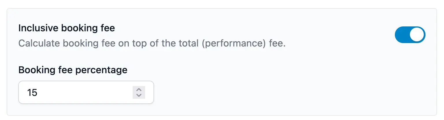 Commissione di booking inclusiva